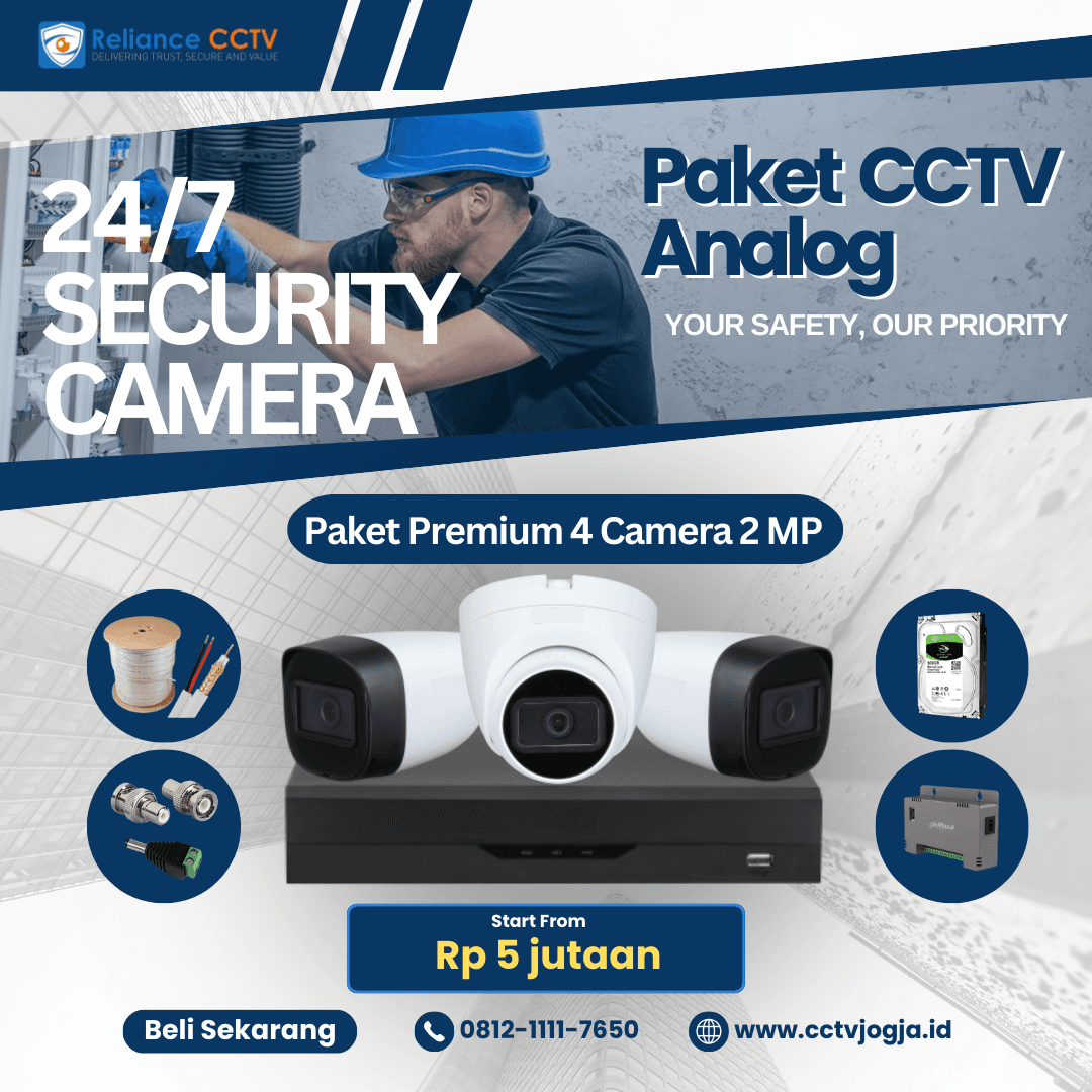 Paket Premium Analog 2 MP <br /> Start From <br /> Rp 5 jutaan